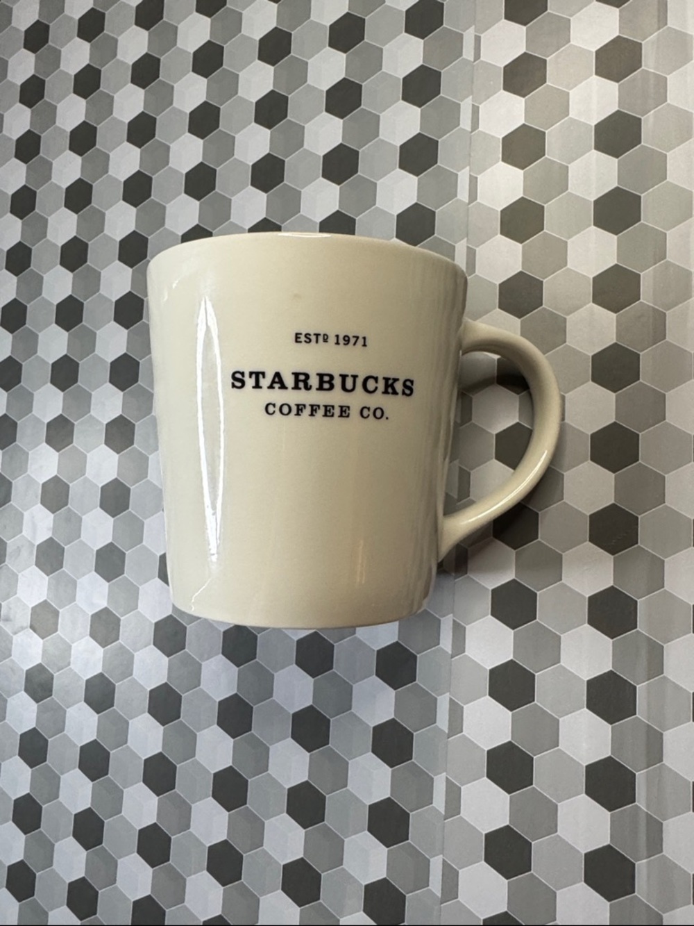 Starbucks Cream Ceramic Mug with Black Logo